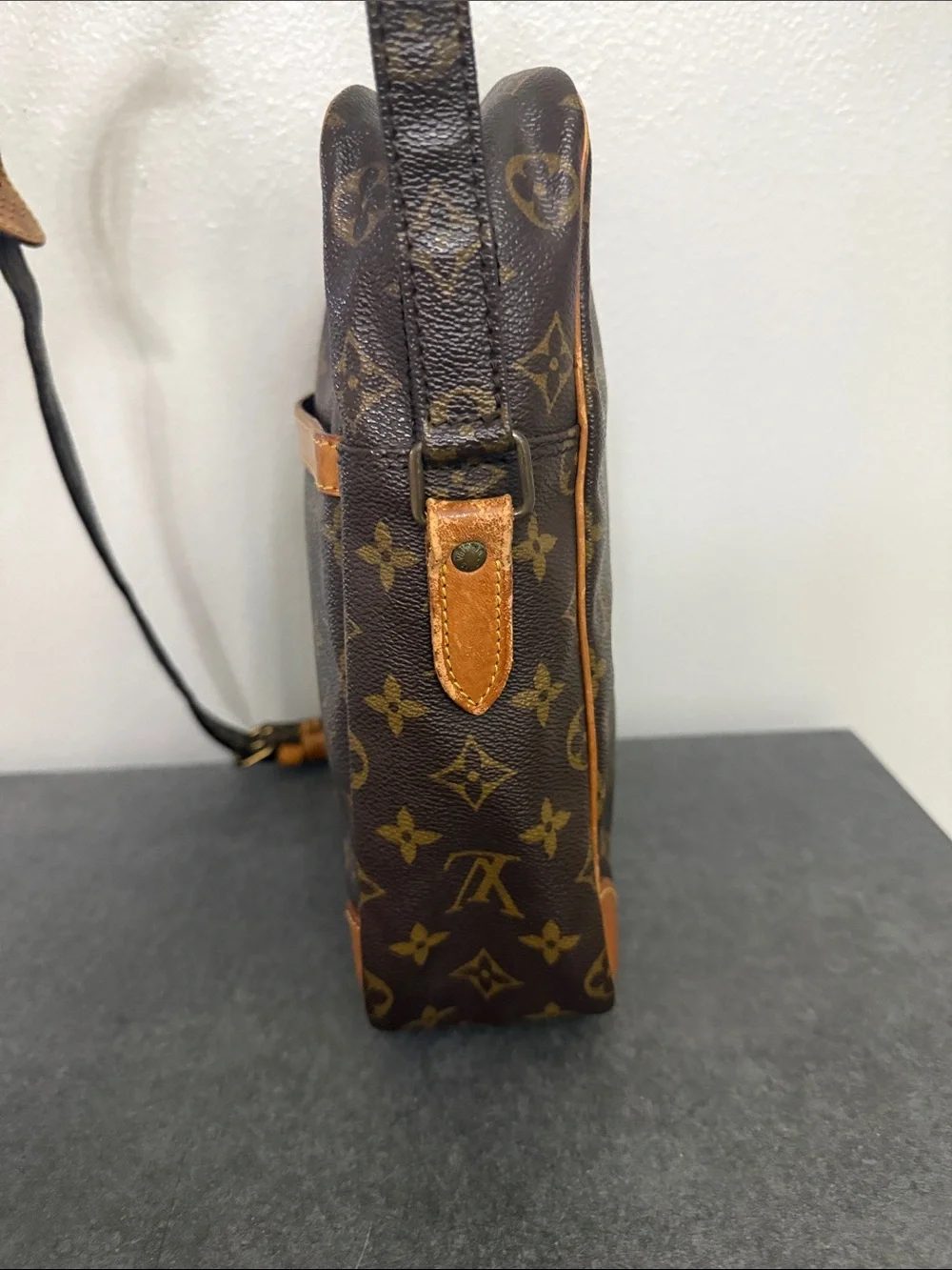 Louis Vuitton Monogram Danube Messenger Bag in Brown and Tan